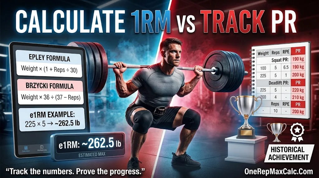 How to Calculate and Track Your 1RM and PR