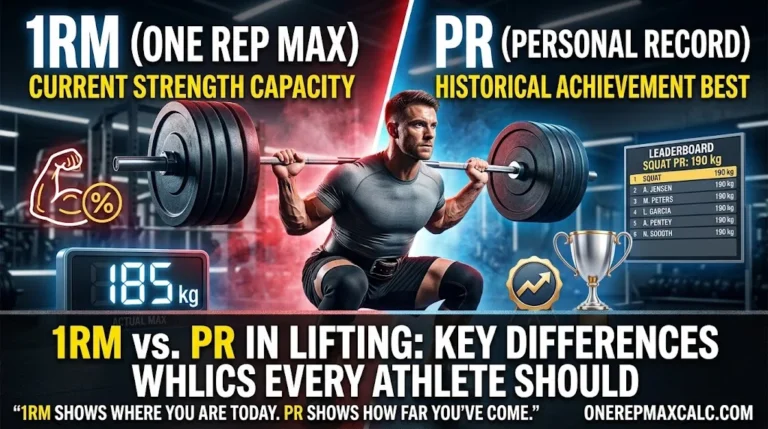 1RM vs. PR in Lifting: Key Differences Every Athlete Should Know