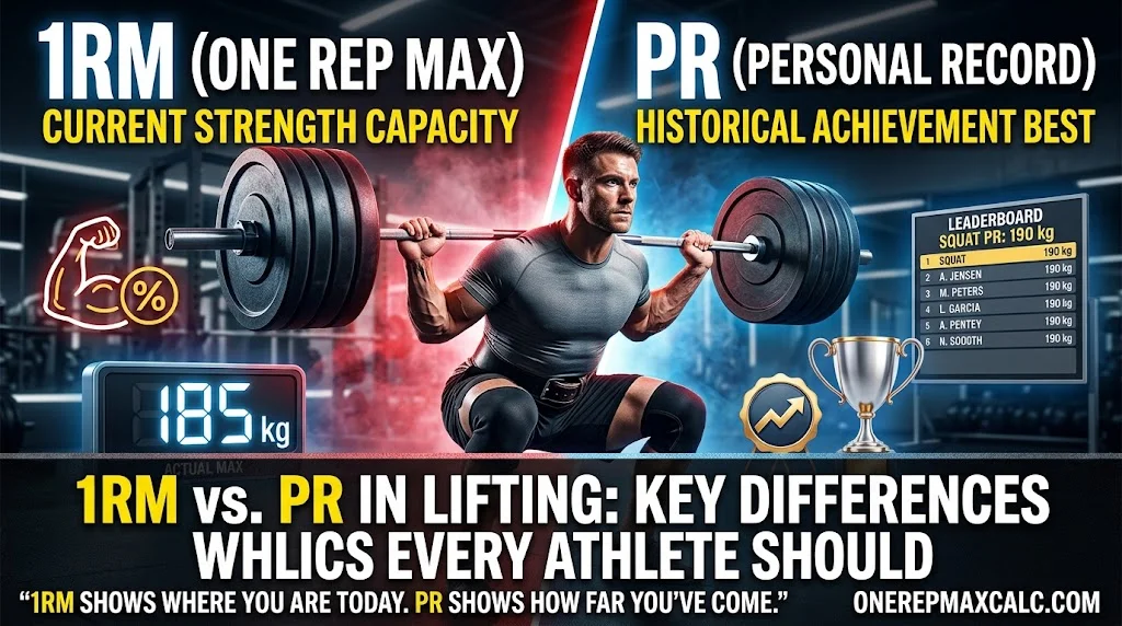 1RM vs. PR in Lifting: Key Differences Every Athlete Should Know